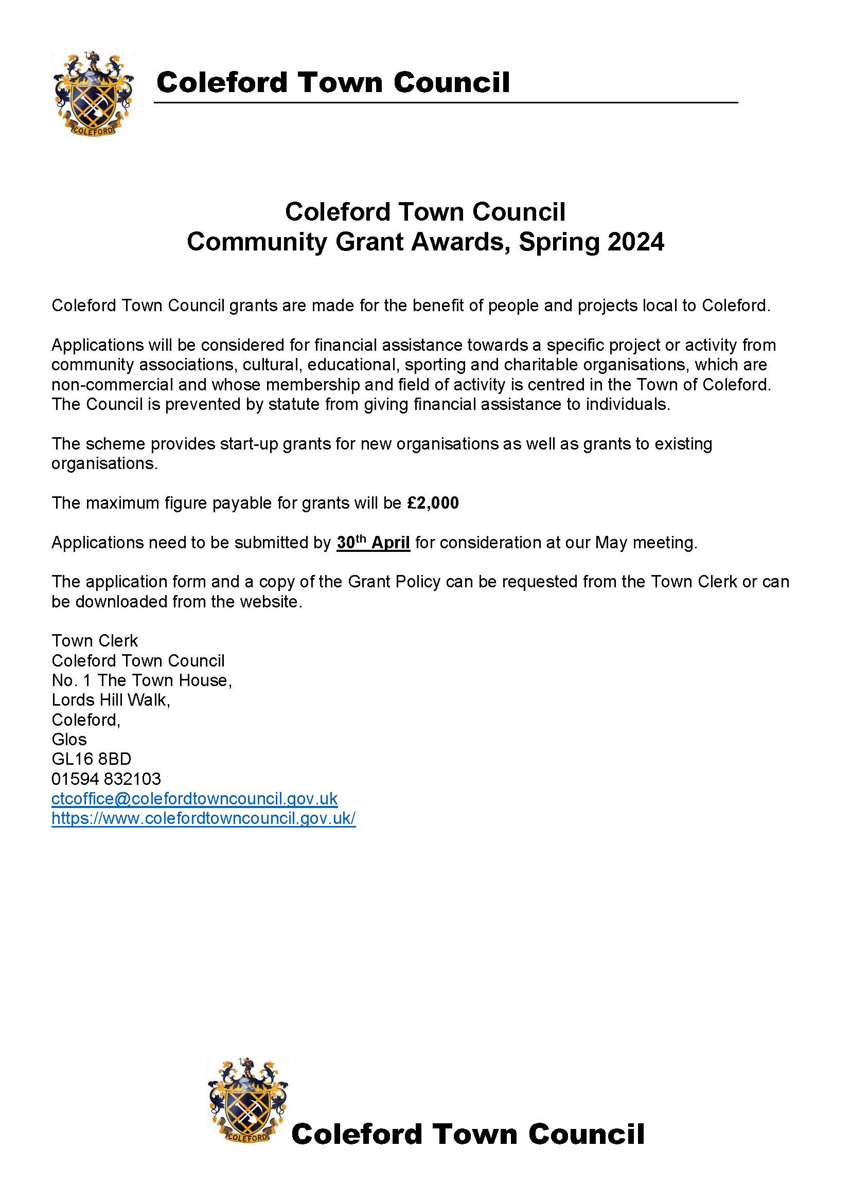 Spring Grant Awards 2024